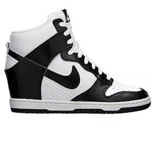 Nike Black and White High-Top Sneakers